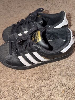 Adidas shell toe kids shoes